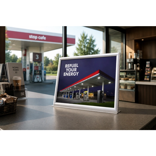 Wolnostojąca dwustronna ramka na plakat Infotopper A4/A3